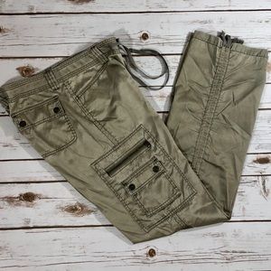 EXPRESS Adjustable distress Cargo pant side pocket